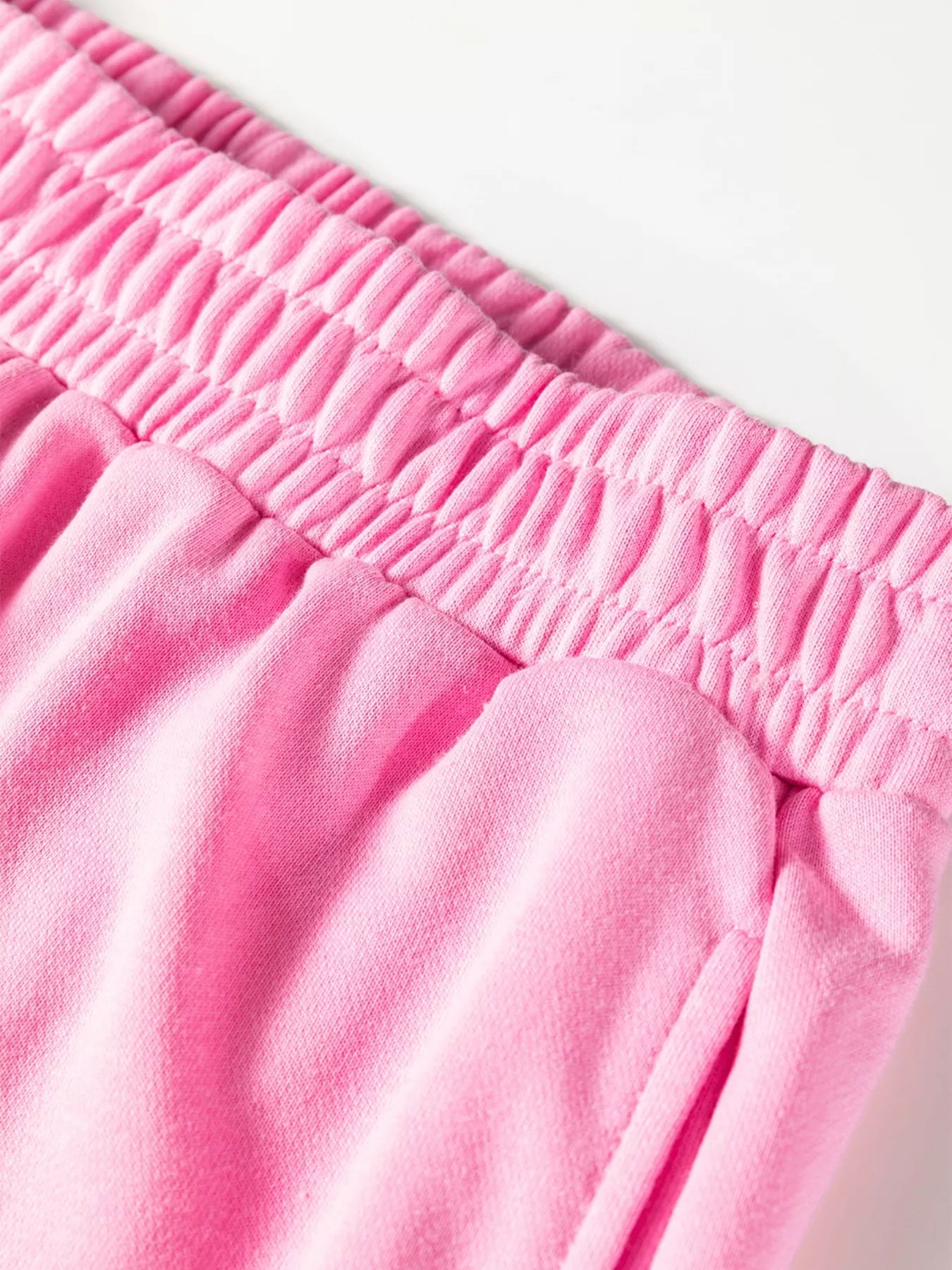 Bow Embroidered Sweatshirt and Shorts Set - FLORENTINE IRIS