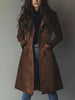 Button Up Trench Coat - FLORENTINE IRIS