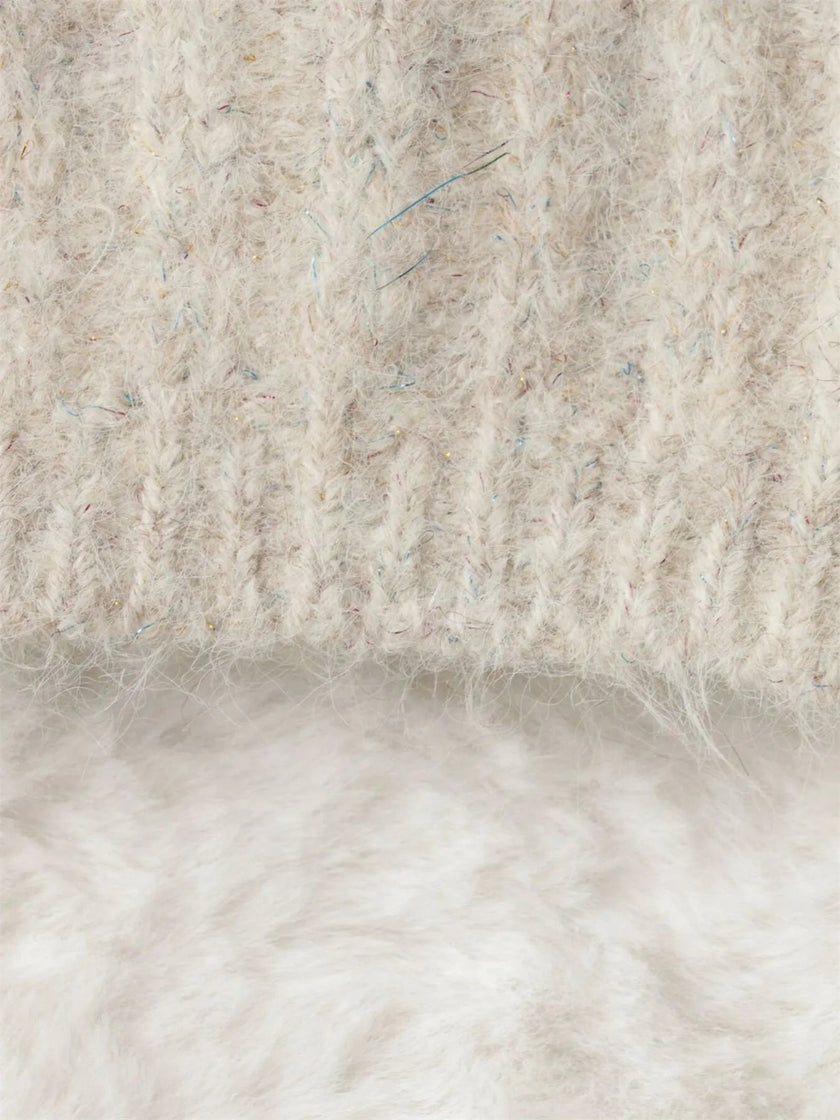 Cable Knit Button - Up Cardigan - FLORENTINE IRIS