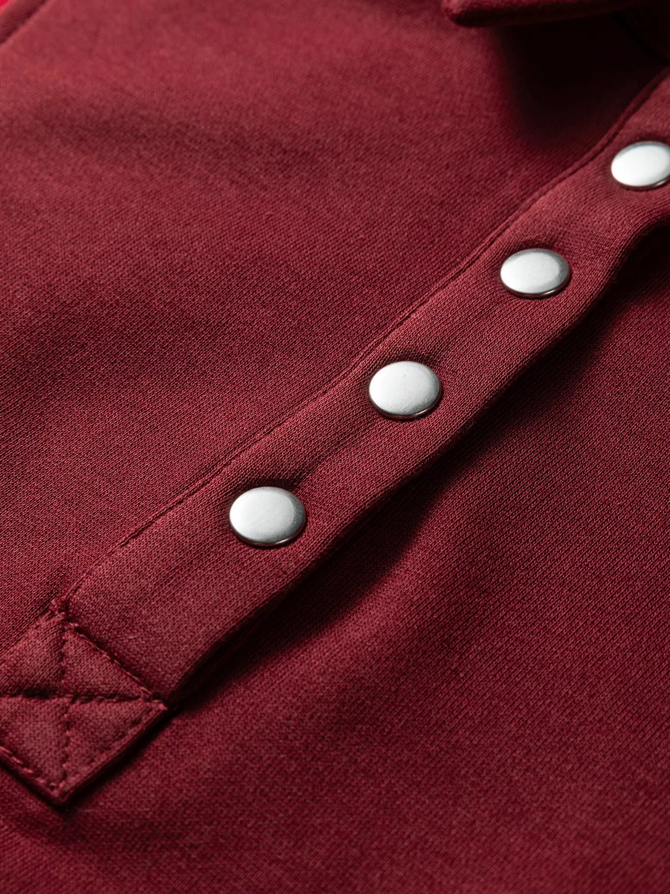 Color Block Patchwork Snap Button Oversize Hoodie - FLORENTINE IRIS