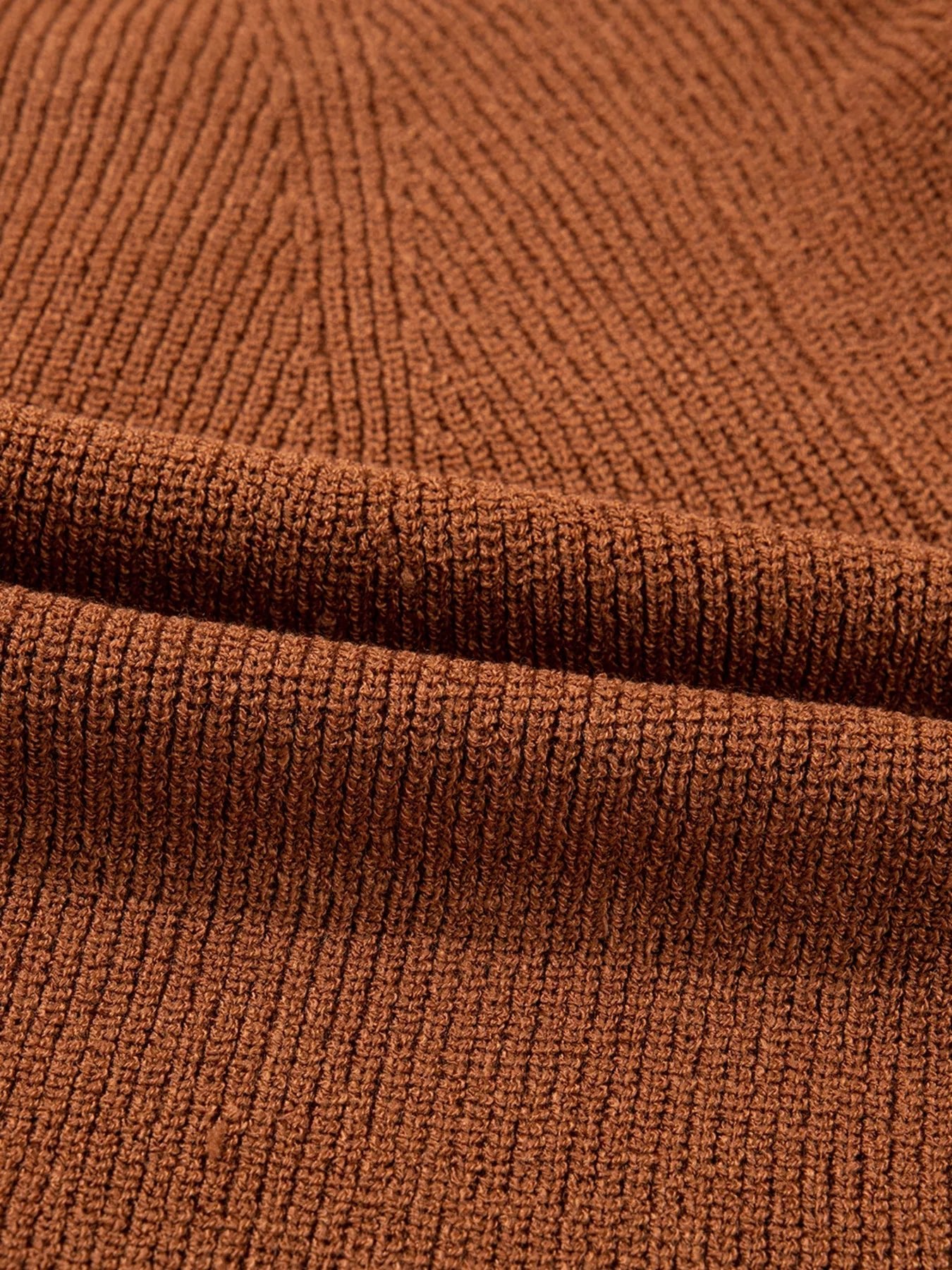 Contrast Knit V Neckline Cardigan - FLORENTINE IRIS