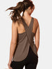 Crisscross Scoop Neck Active Tank - FLORENTINE IRIS