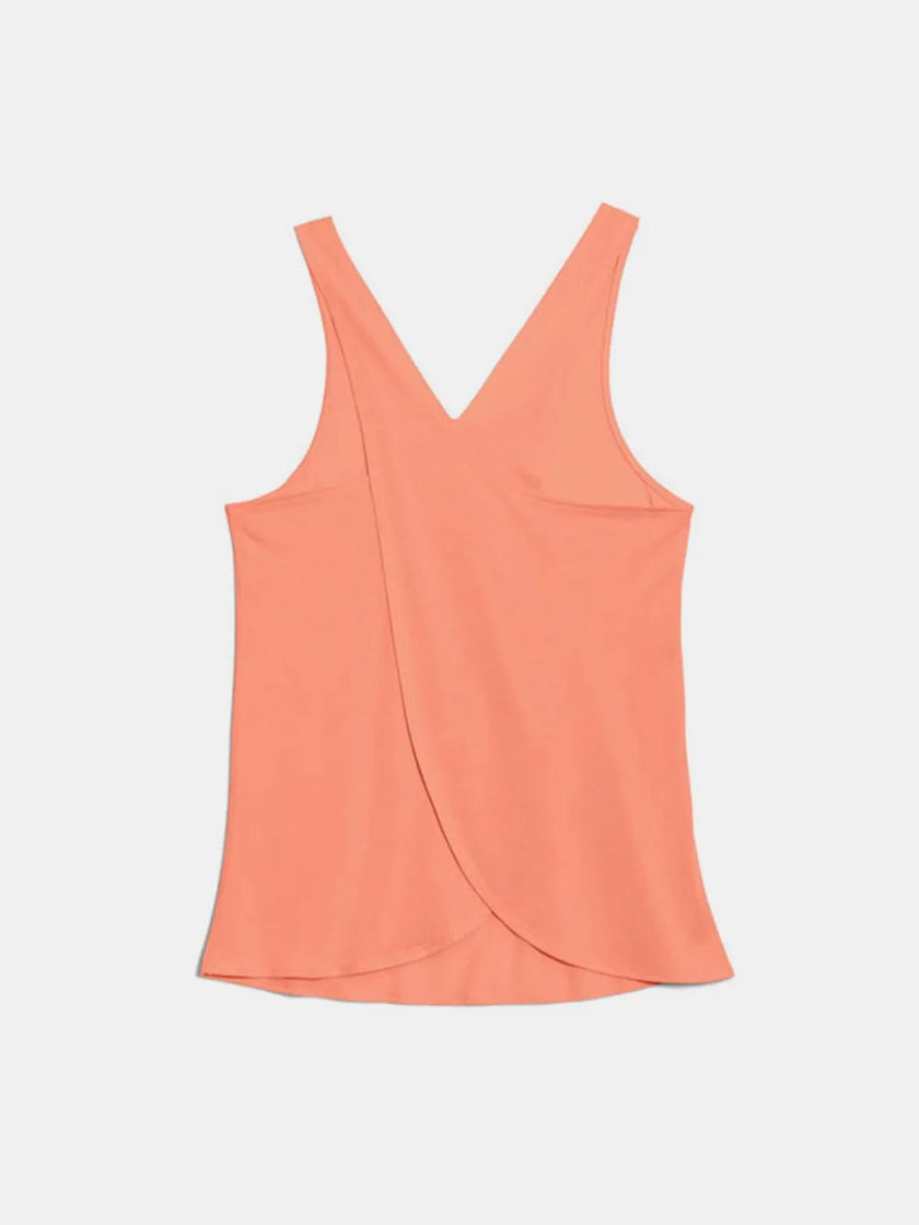 Crisscross Scoop Neck Active Tank - FLORENTINE IRIS