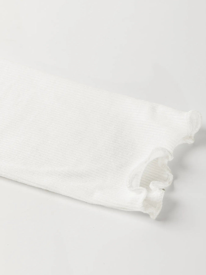 Exposed Seam Slim Fit Long Sleeve Top - FLORENTINE IRIS