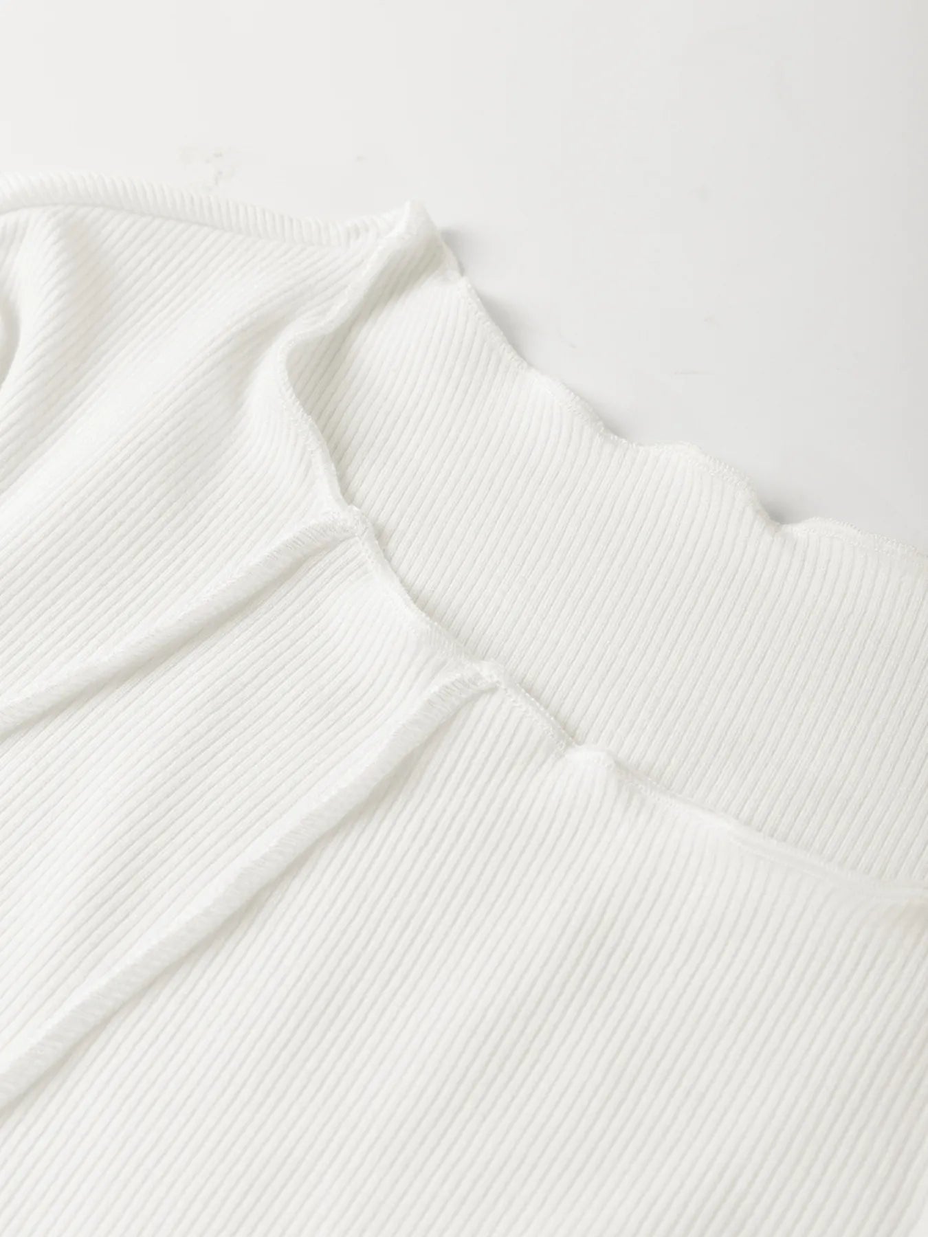 Exposed Seam Slim Fit Long Sleeve Top - FLORENTINE IRIS