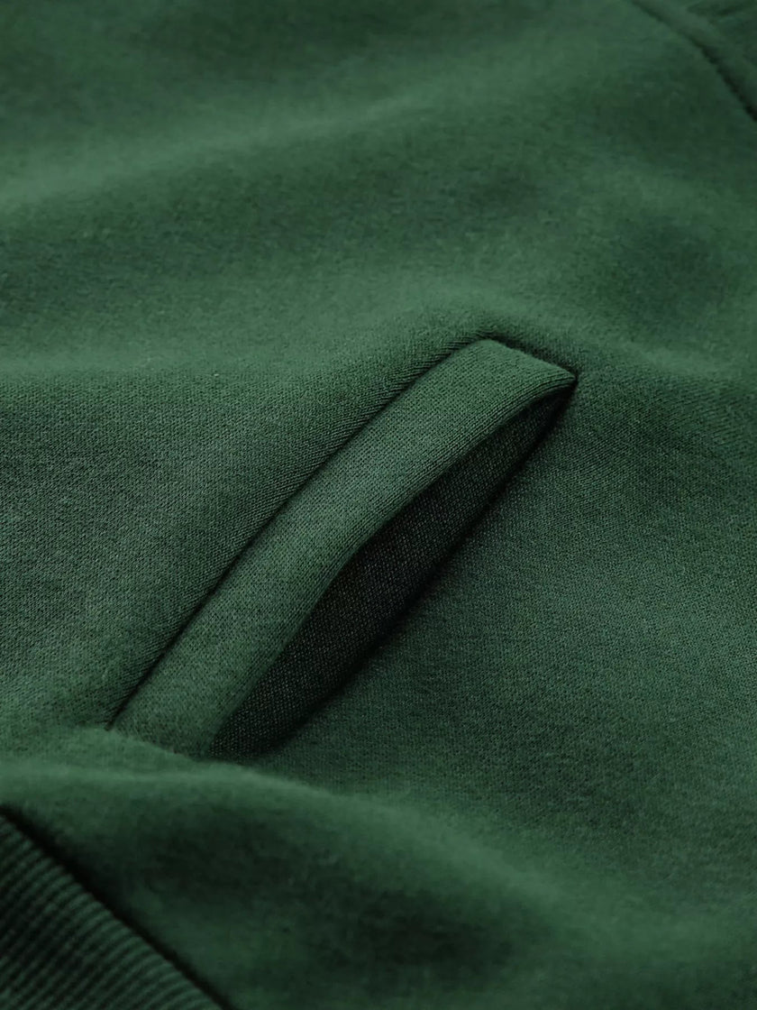 Half Zip Stand Collar Exposed Seam Solid Color Casual Sweatshirt - FLORENTINE IRIS