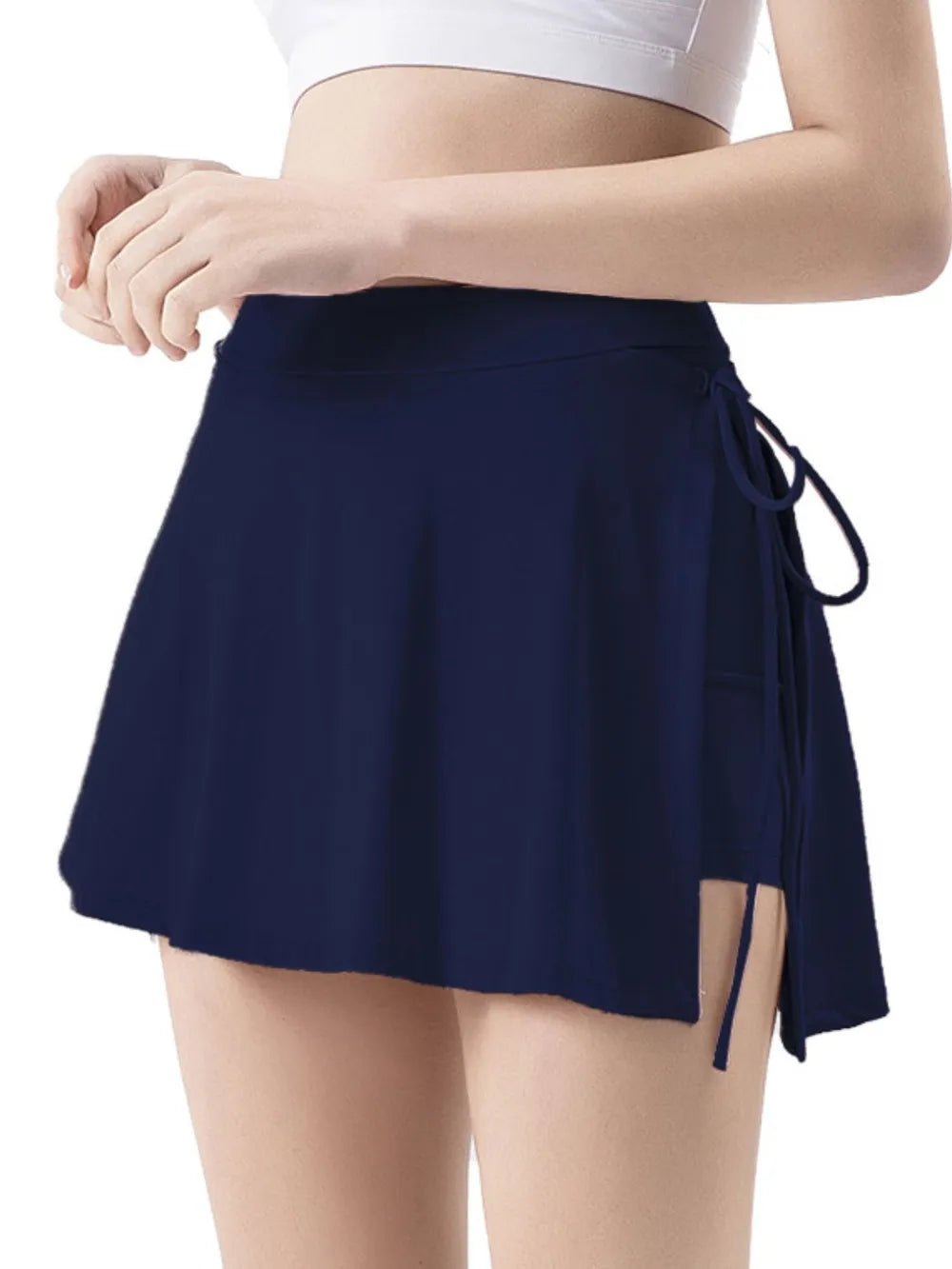 High Waist Active Skirt with Pockets - FLORENTINE IRIS