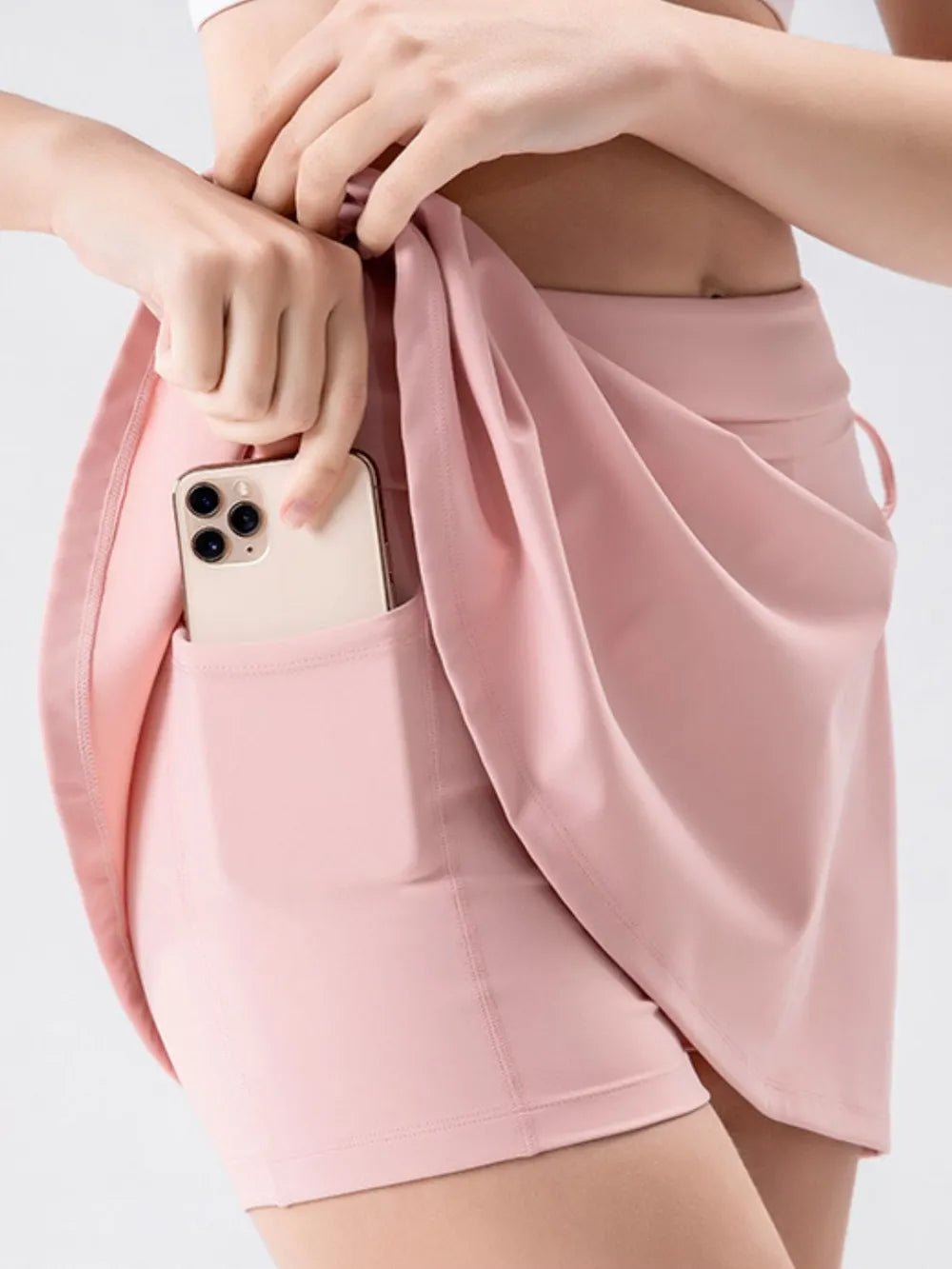 High Waist Active Skirt with Pockets - FLORENTINE IRIS