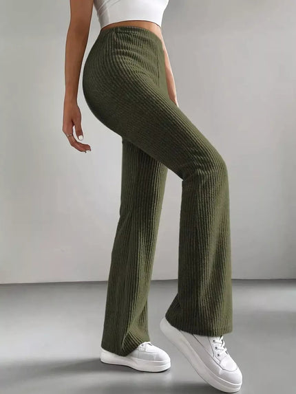 High Waist Flare Pants - FLORENTINE IRIS