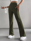 High Waist Flare Pants - FLORENTINE IRIS