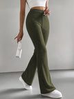 High Waist Flare Pants - FLORENTINE IRIS