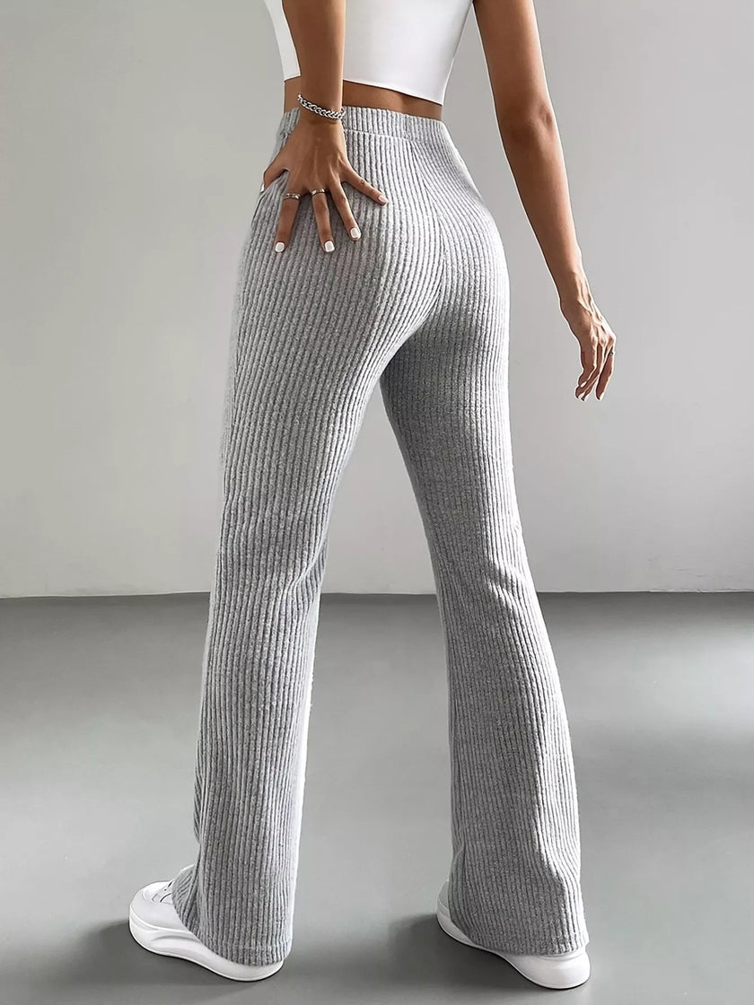 High Waist Flare Pants - FLORENTINE IRIS