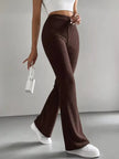 High Waist Flare Pants - FLORENTINE IRIS