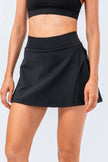 High Waist Pleated Active Skirt - FLORENTINE IRIS