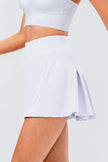 High Waist Pleated Active Skirt - FLORENTINE IRIS