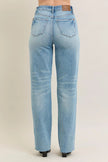 High Waist Rigid Magic Star Shaped Destroy 90's Straight Jeans Plus Size - FLORENTINE IRIS
