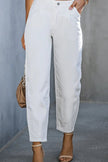 High - Waist Straight Jeans - FLORENTINE IRIS
