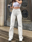 High - Waisted Wide Leg Jeans - FLORENTINE IRIS