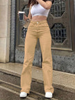 High - Waisted Wide Leg Jeans - FLORENTINE IRIS
