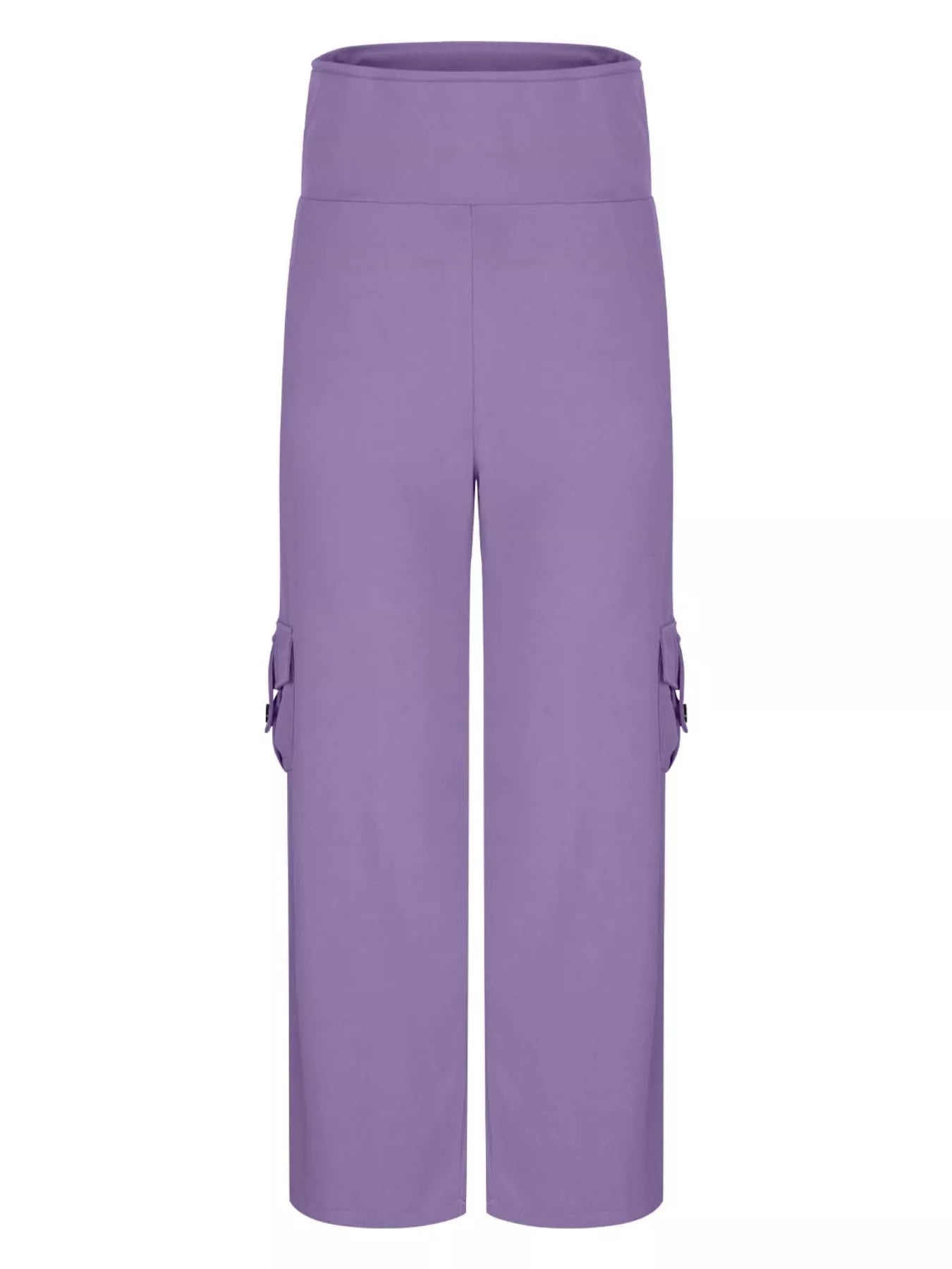 High - Waisted Yoga Pants with Pockets - FLORENTINE IRIS