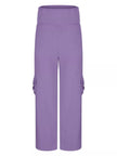 High - Waisted Yoga Pants with Pockets - FLORENTINE IRIS