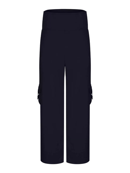 High - Waisted Yoga Pants with Pockets - FLORENTINE IRIS