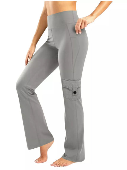 High - Waisted Yoga Pants with Pockets - FLORENTINE IRIS