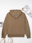 Kangaroo Pocket Baggy Hoodie - FLORENTINE IRIS