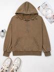 Kangaroo Pocket Baggy Hoodie - FLORENTINE IRIS