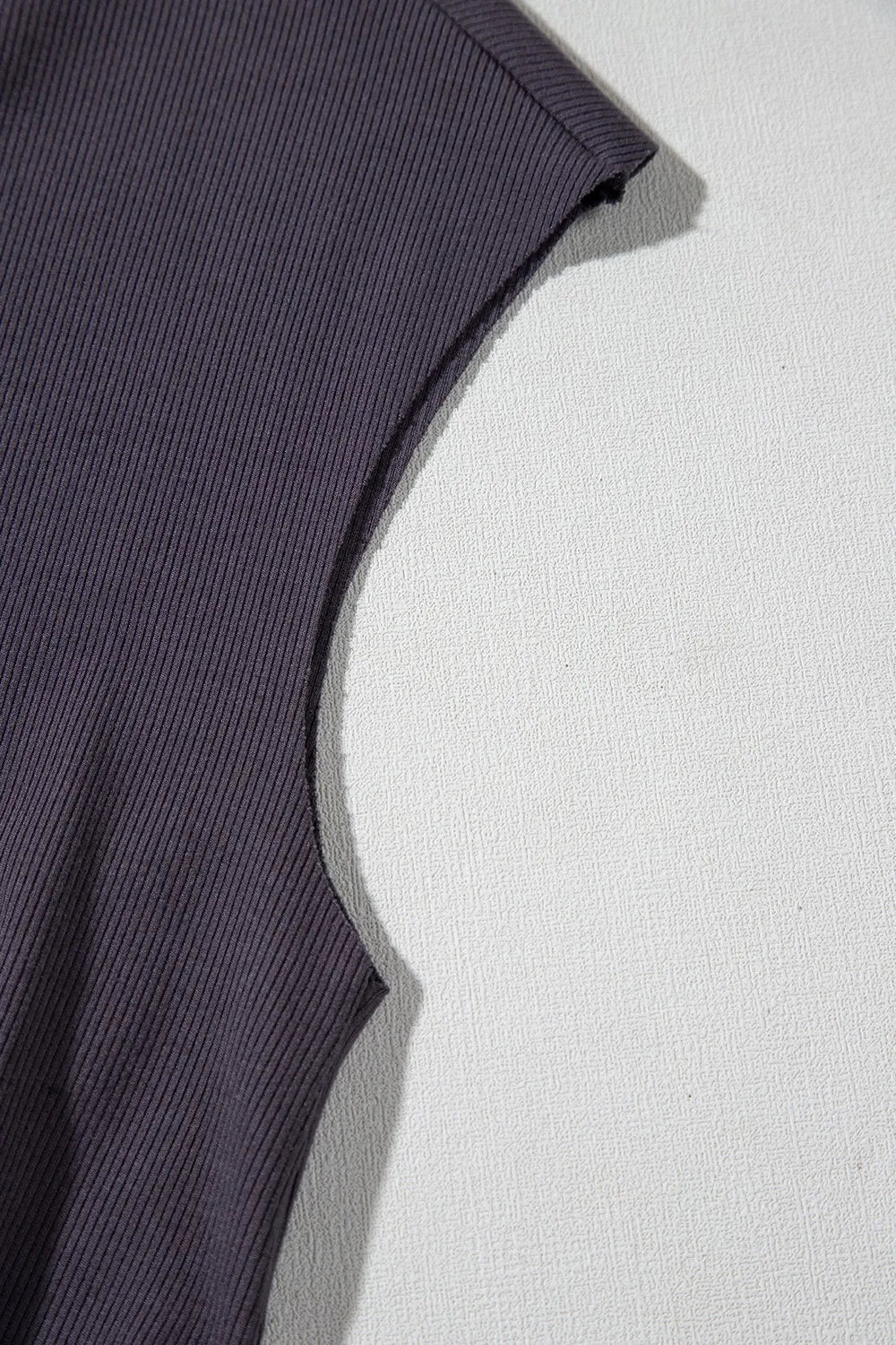 Knit Open Back Cap Sleeve Drawstring Romper - FLORENTINE IRIS