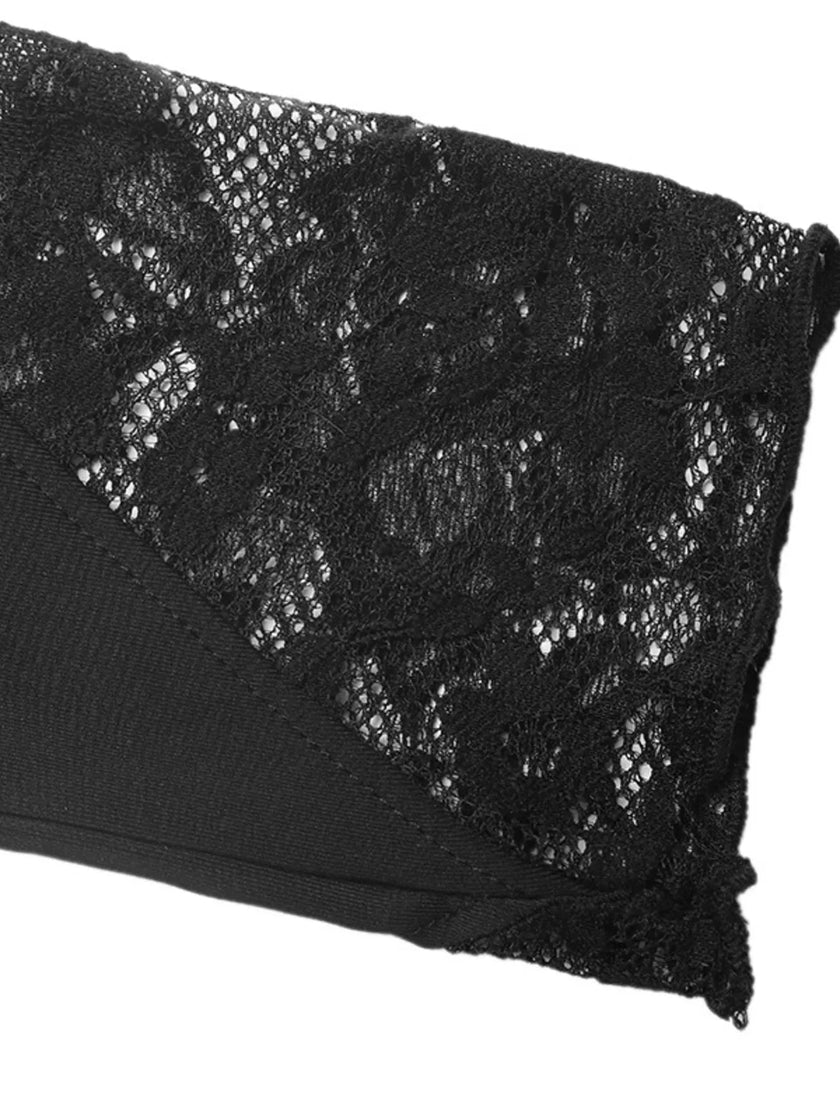 Lace Trim One Shoulder Bodysuit - FLORENTINE IRIS