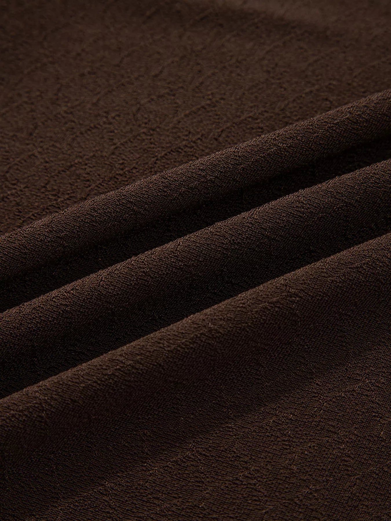 Lettuce Trim Raw Seam Patchwork Jacquard Long Sleeve Top - FLORENTINE IRIS