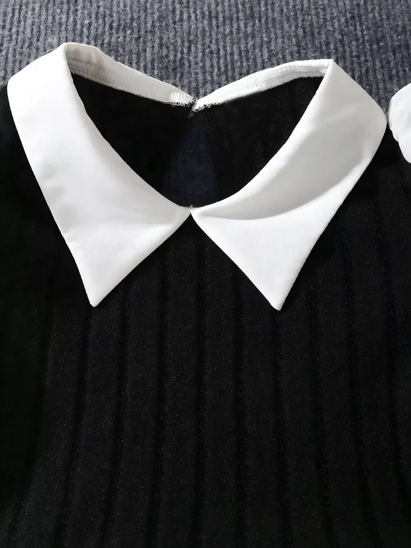 Long Sleeve Peplum Top and Pants Set - FLORENTINE IRIS