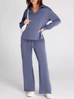 Long Sleeve Top and Pants Plus Size - FLORENTINE IRIS