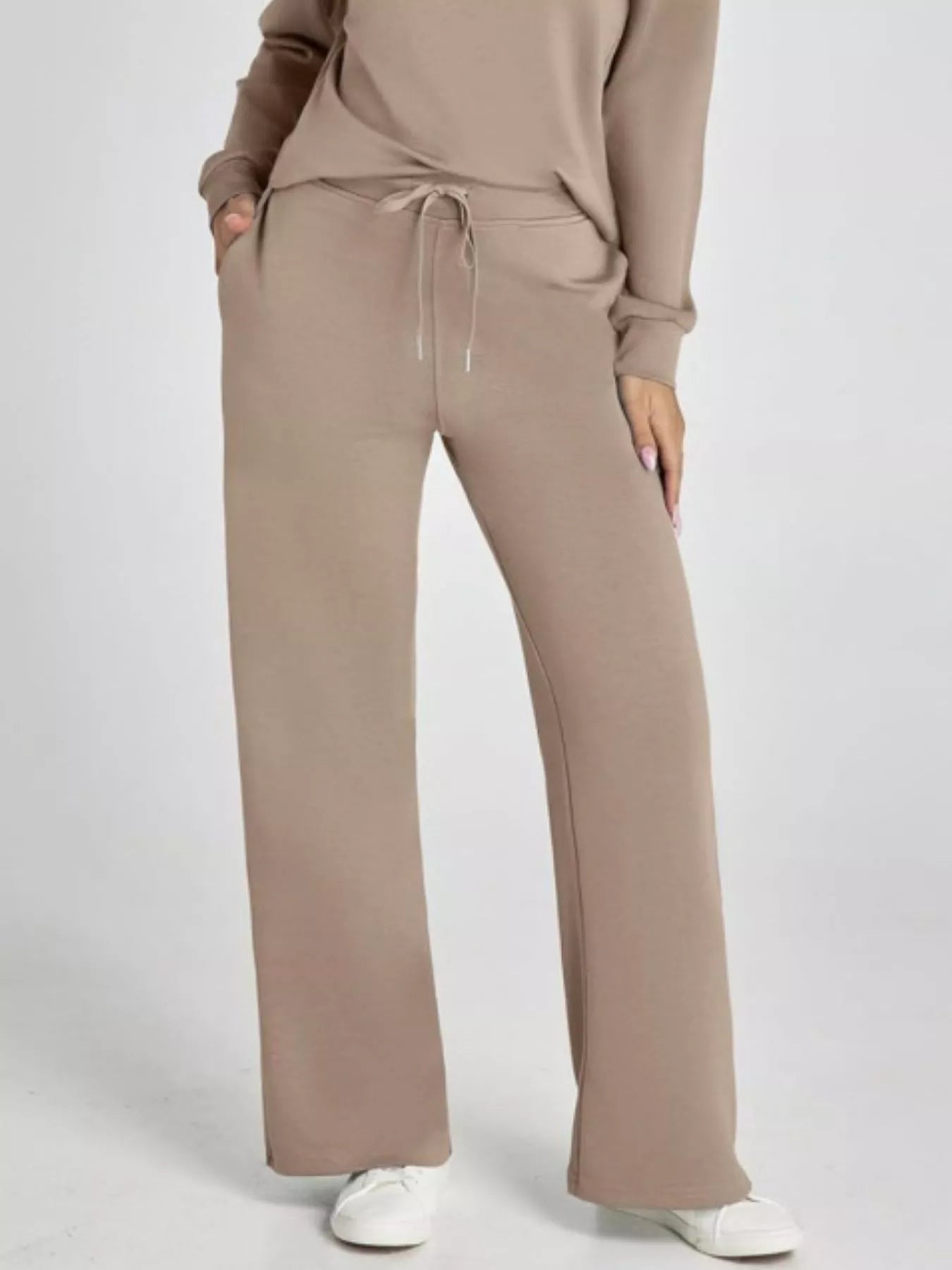 Long Sleeve Top and Pants Plus Size - FLORENTINE IRIS