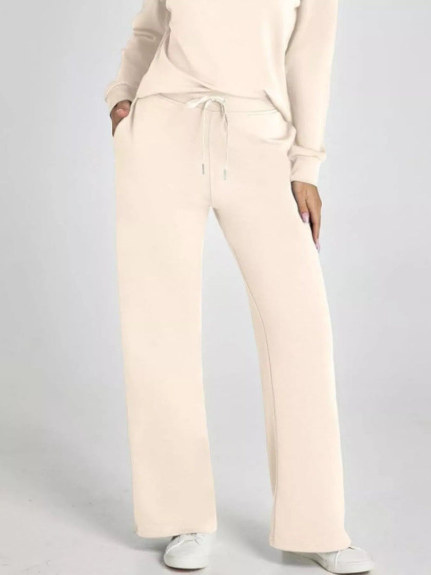 Long Sleeve Top and Pants Plus Size - FLORENTINE IRIS