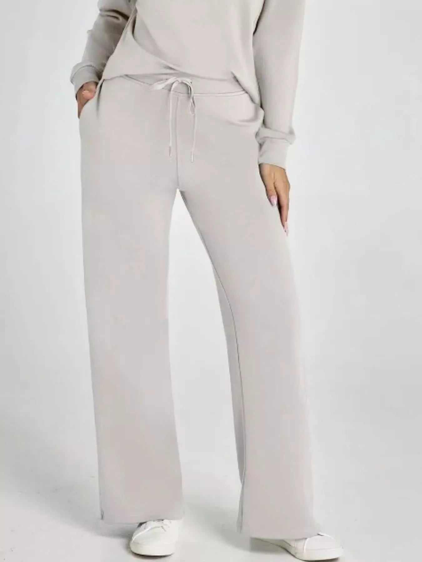 Long Sleeve Top and Pants Plus Size - FLORENTINE IRIS