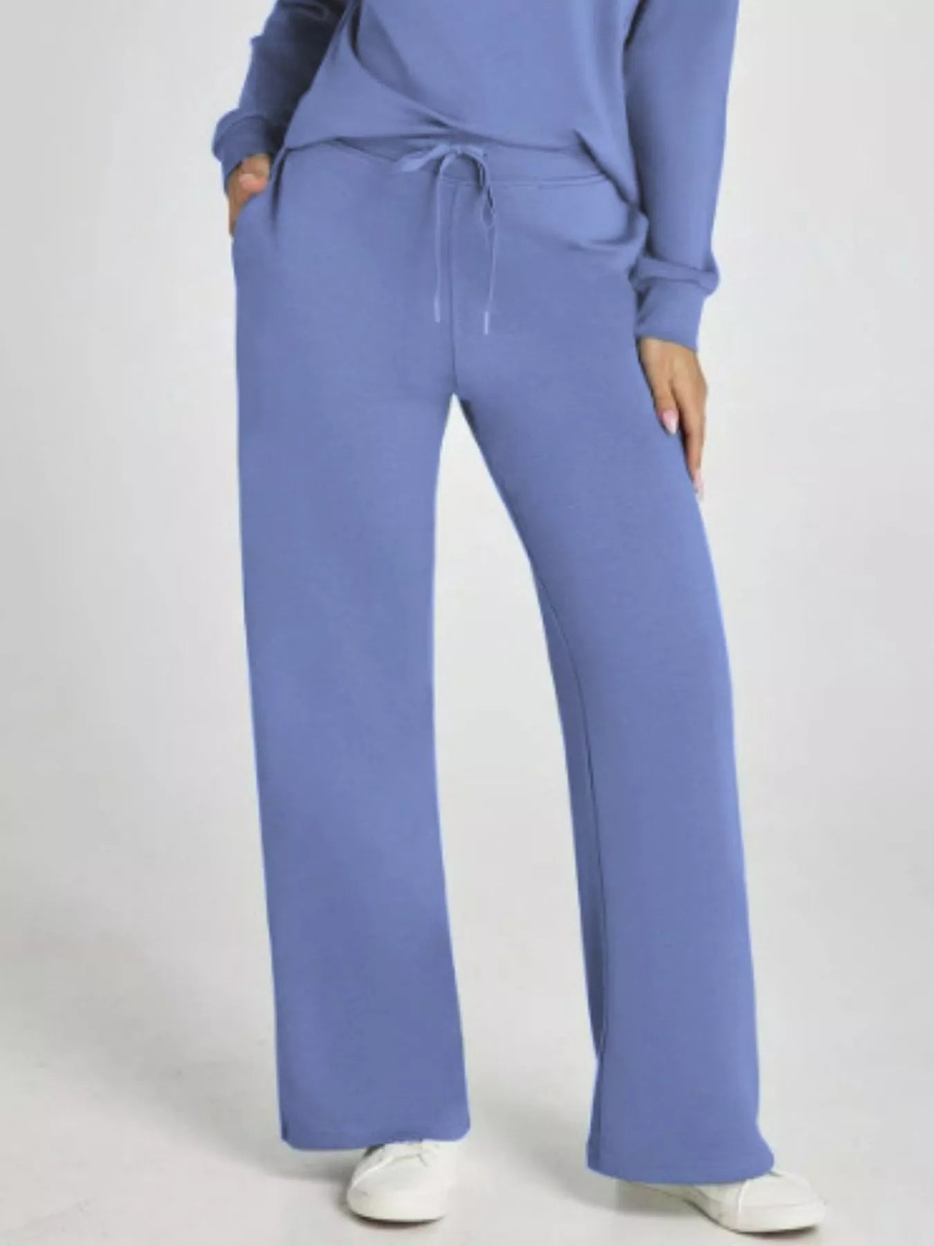 Long Sleeve Top and Pants Plus Size - FLORENTINE IRIS