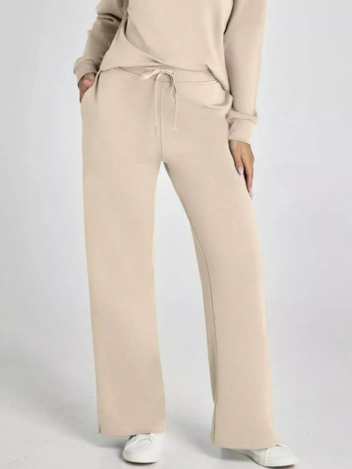 Long Sleeve Top and Pants Plus Size - FLORENTINE IRIS