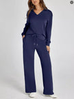 Long Sleeve Top and Pants Plus Size - FLORENTINE IRIS