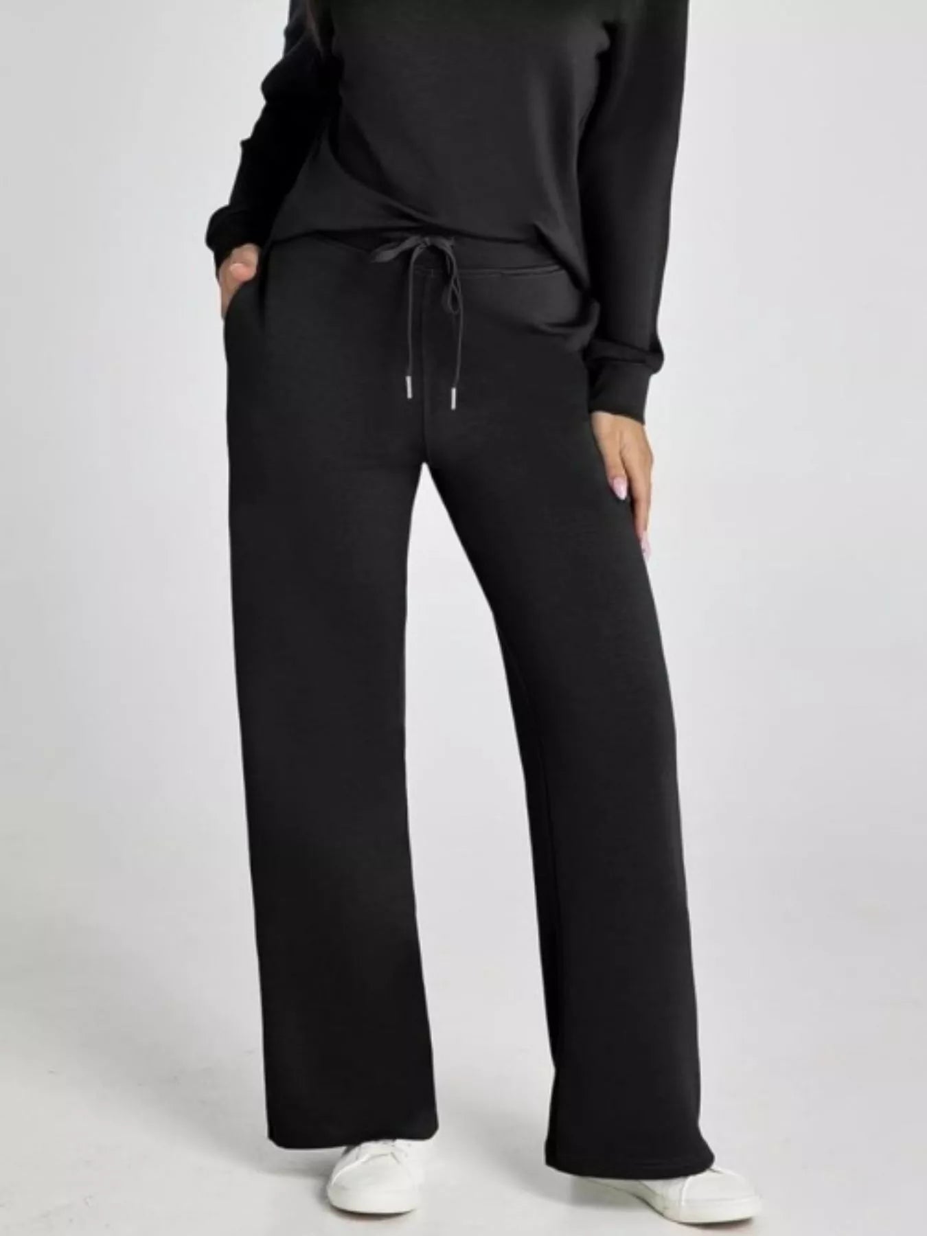 Long Sleeve Top and Pants Plus Size - FLORENTINE IRIS