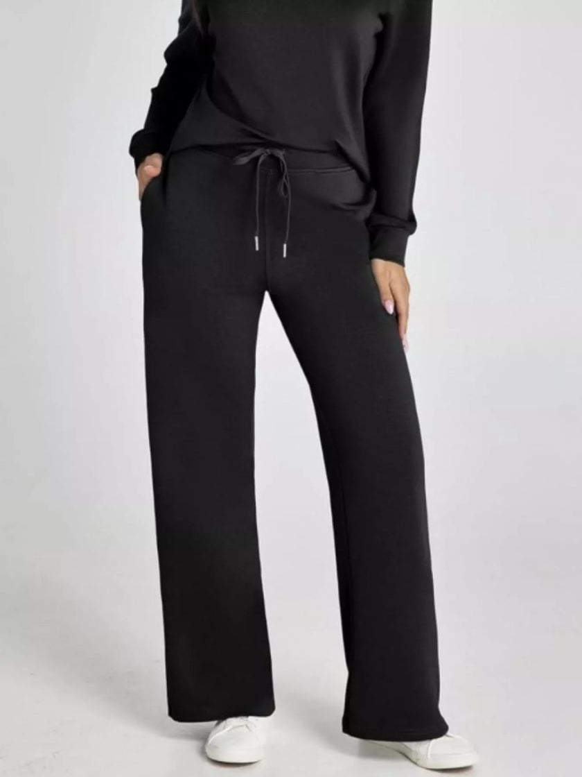 Long Sleeve Top and Pants Plus Size - FLORENTINE IRIS