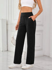 Lovelet High Waist Active Pants with Pockets - FLORENTINE IRIS