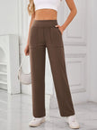 Lovelet High Waist Active Pants with Pockets - FLORENTINE IRIS