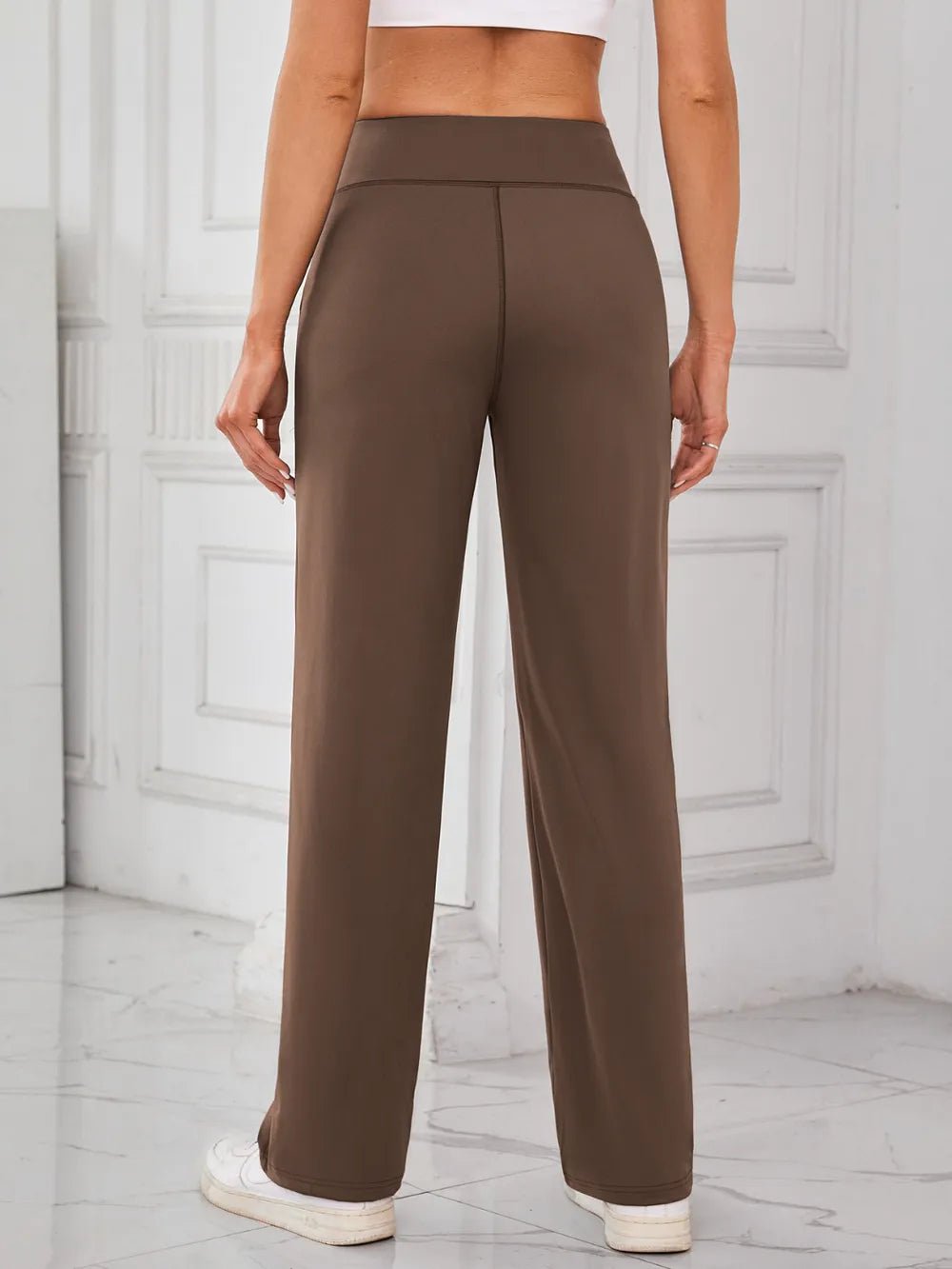 Lovelet High Waist Active Pants with Pockets - FLORENTINE IRIS