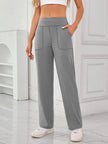 Lovelet High Waist Active Pants with Pockets - FLORENTINE IRIS