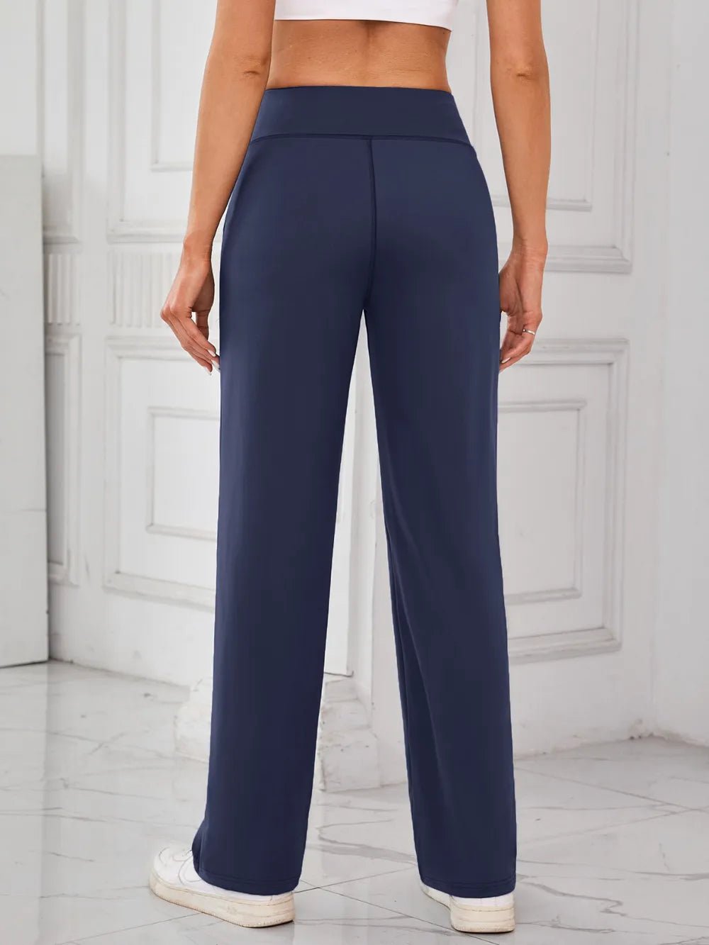 Lovelet High Waist Active Pants with Pockets - FLORENTINE IRIS
