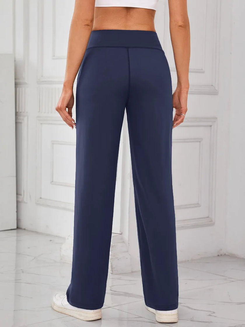 Lovelet High Waist Active Pants with Pockets - FLORENTINE IRIS