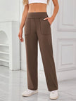 Lovelet High Waist Active Pants with Pockets - FLORENTINE IRIS