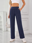 Lovelet High Waist Active Pants with Pockets - FLORENTINE IRIS
